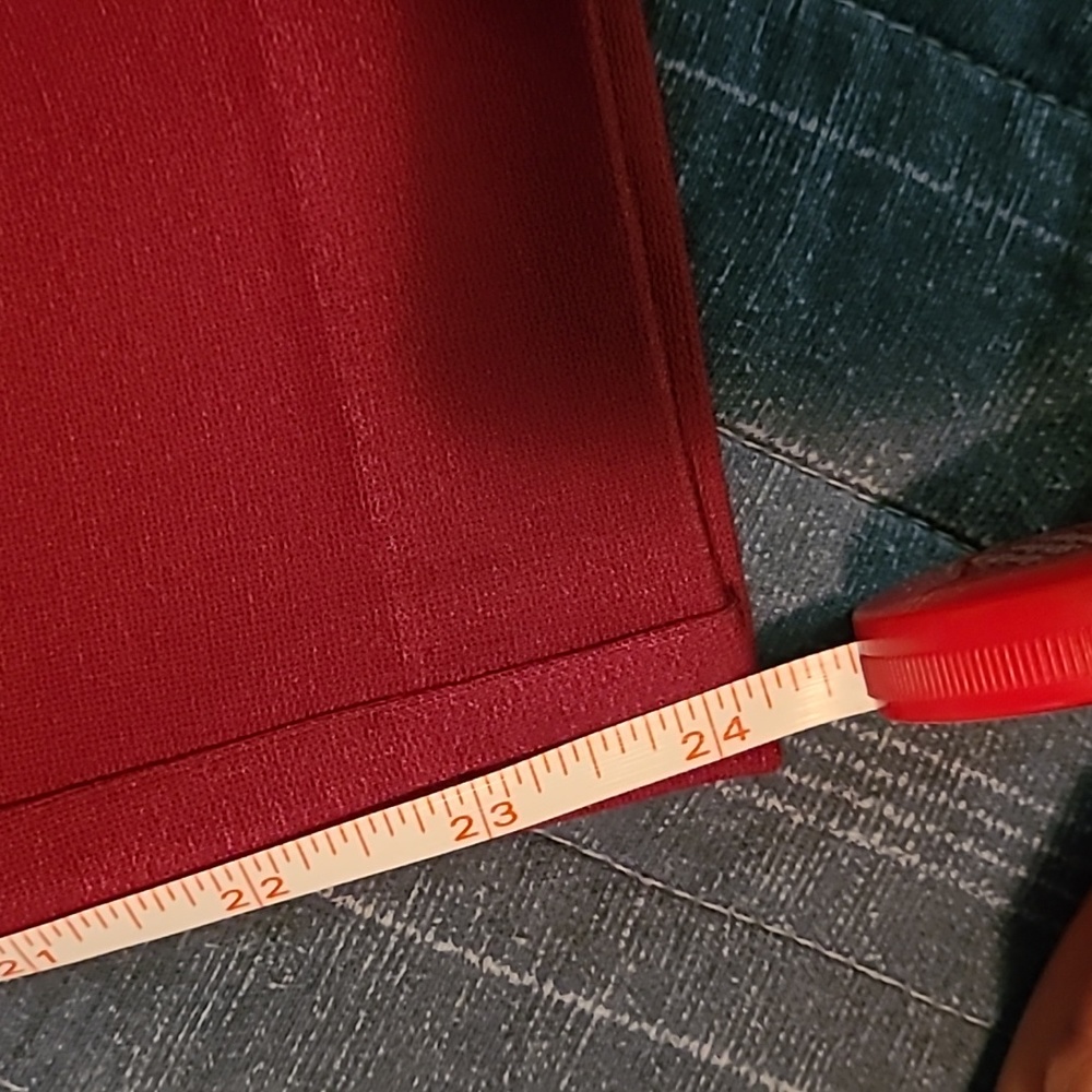 Chico's Ponte Stretch Pants, Size 4, Red/Wine Color - Picture 5 of 6